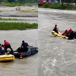 ناران؛ ویڈیو بنانے کے لیے دریائے کنہار میں گاڑی لے جانے والے ٹک ٹاکرز قانون کی گرفت میں آگئے